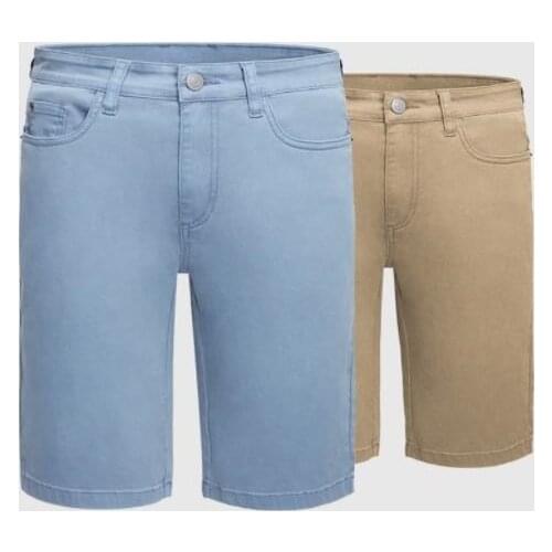 New Cottonsmith Mens casual color cow denim shorts Comfortable and breathable elastic force Cotton pants