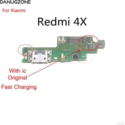 Original USB Charging Dock Socket Connector Charge Board Flex Cable For Xiaomi Redmi 8 8A 3S 6 6A 5A 5 4X 4A 4 Pro Fast Charging