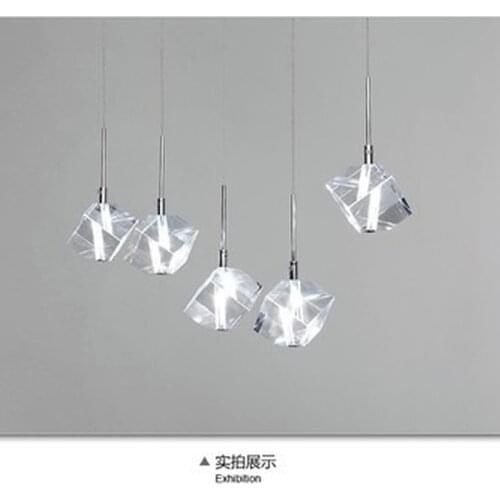 Transparent Crystal LED Dining Room Bar Pendant Light Modern Fashion Lamps For Home Living Room Simple Creative Free shipping