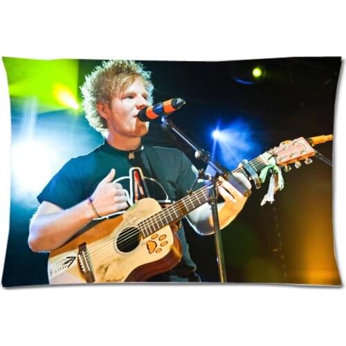 Ed Sheeran Two Side Printed Pillowcase Custom Pillow slip Rectangle Polyester Pillow Case&Pillow Cover 50x75cm
