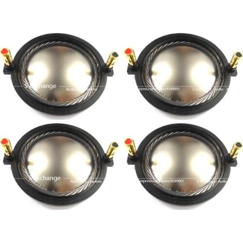 4pcs /lot Replacement diaphragm for 74.46 mm Diaphragm for B&C DE800 aluminium voice coil titanium diaphragm 16 ohms