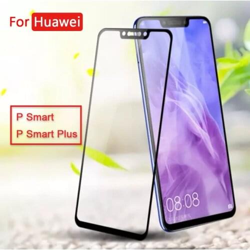 Protective Glass For Huawei P Smart Fig-lx1 Plus Tempered Glas Screen Case On Phone Huawey Honor Psmart Smartplus 9H Full Cover