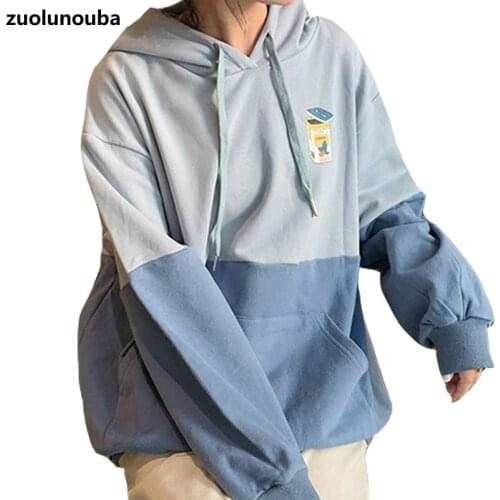 High Quality Cotton 2020 New Hoodie Women Zipper Korean Version Loose Casual Fashion Comfortable Warm Harajuku Ladies Sweatshirt