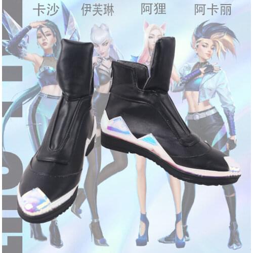 LOL K/DA KDA Akali Cosplay Shoes For Women 2020 Hot Game