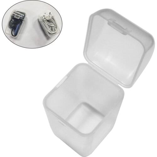 1/5/10Pcs Transparent Plastic Storage Box Case Hard Cover Data Cable Earphone Earplugs Organizer Box for Button Cell Batterry