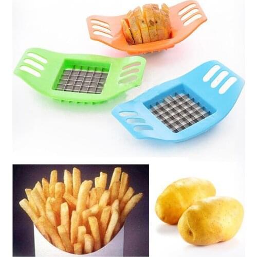 1pcs French Fry Potato maker Chip Cut Cutter Vegetable Fruit Slicer Chopper Chipper Blade Easy Kitchen Tools New 1Pcs