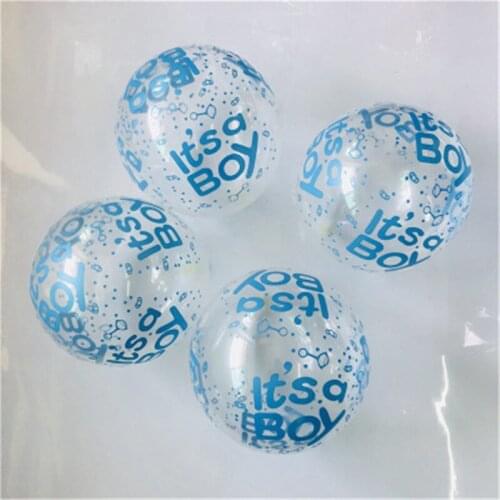 10 pc 12-Inch Transparent For Boys And Girls Latex Balloons Baby Full Moon Birthday Party Wedding Room Decoration Supplies