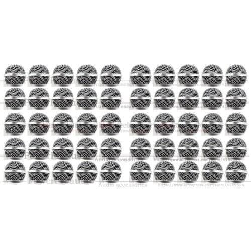 50 pcs New Replacement Ball Head Mesh Microphone Grille for Shure BETA58 BETA58A SM 58 SM58S SM58LC