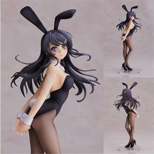 Anime Rascal Does Not Dream Of Bunny Girl Sakurajima Mai Sisters Dream Sexy Girls PVC Action Figures Toys Model 26cm