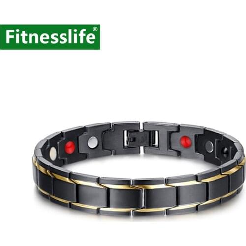 Bracelets Health Care Loss Weight Effective Therapy Negative Ion Neodymium Magnet Germanium Power Wrist For Man and Woman