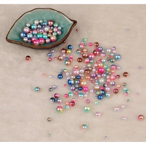 50pcs/Lot 10mm No Hole Round Pearl Beads Loose Bedas For Jewelry Making Findings Necklace Bracelet Earrings Findings