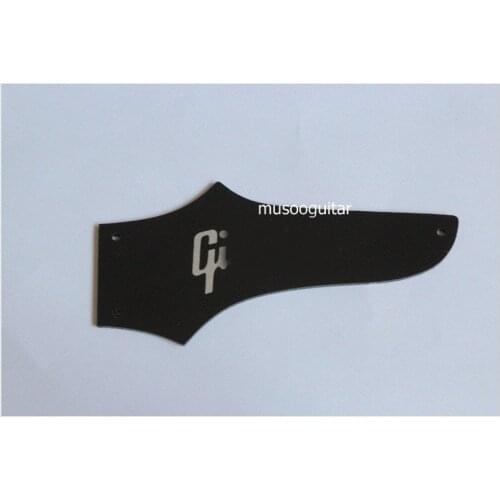 Fir black with white color Truss Rod Cover Fit Electric Guitar