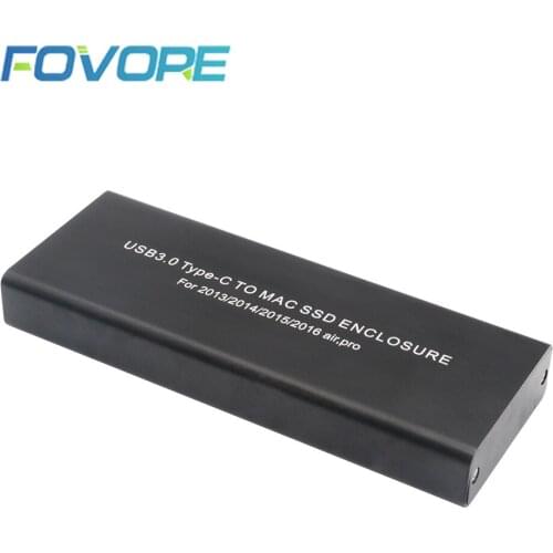 For Apple Macbook Air Pro Retina 2013 2014 2015 2016 2017 Hard Disk Box USB3 USB 3 to Mac SSD Case Enclosure A1502 A1465 A1398