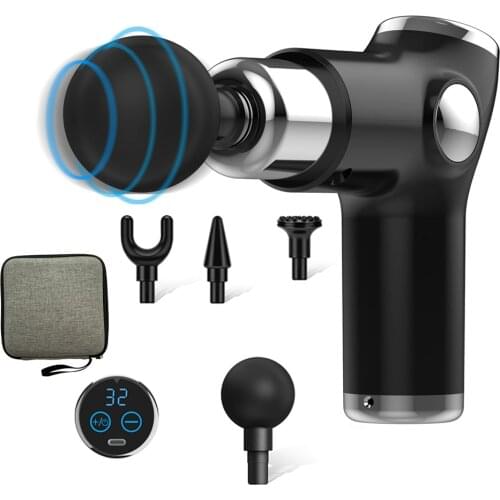 Portable Mini Muscle Massage Gun Electric Deep Tissue Percussion Massage Tool For Back Shoulder Pain Relief Fascia Gun Stiffnes