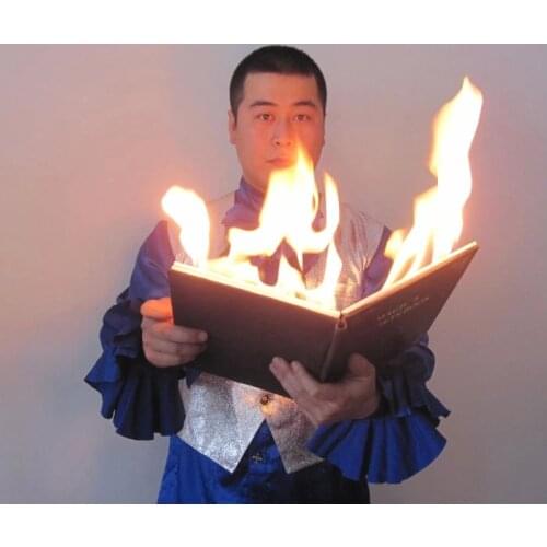 Dove from Fire Book Fire Magic Stage Magic Tricks props professional magician magia illusion