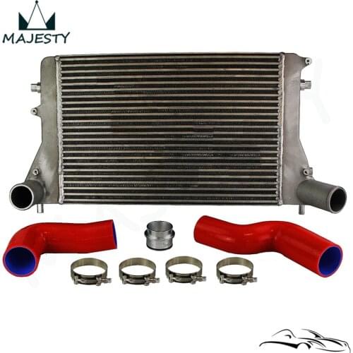 Intercooler + Silicone hose / pipe / piping (Version 2) kits for VW 06-10 VW GTI Golf Turbo V MK5 2.0T FMIC