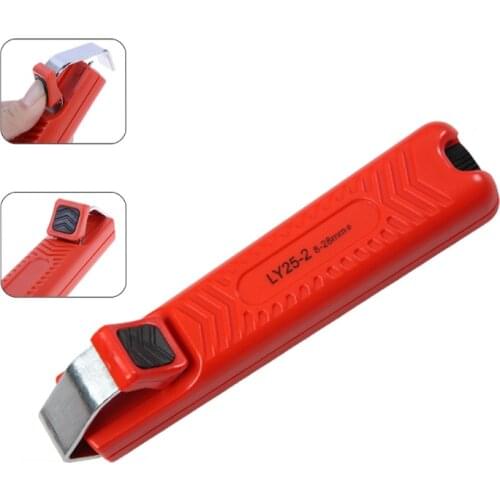 Insulation round cable Stripper 8-28mm PVC cable stripping knife LY25-2 multi function wire cut knife