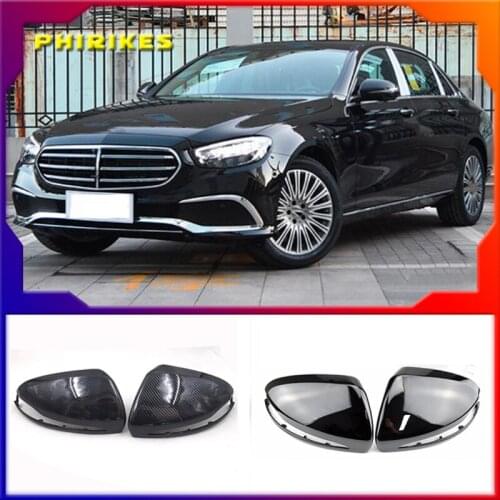 ABS Horns Rearview Mirror Frame Cover Trim For Mercedes Benz C W205 E W213 S class W222 GLC X253 GLB Left hand drive