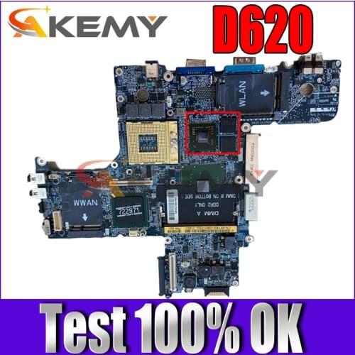 Free shipping For inspiron D620 Laptop motherboard CN-0R894J 0R894J R894J PM965 DDR2 working well