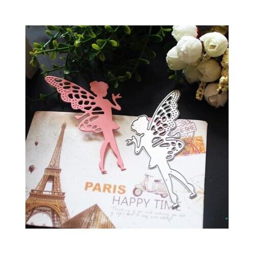 6.2*7.5cm Fairy Girl Metal Cutting Dies Frame Stencils DIY Scrapbooking Embossing Paper Cards Die Cuts Photo Album Making Craft