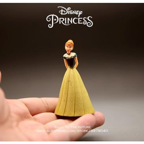 Disney Frozen Anna princess 7cm mini doll Action Figure Posture Anime Decoration Collection Figurine Toy model for children gift