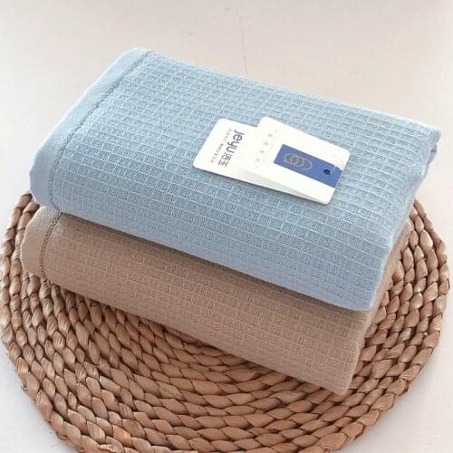 2PC 100% Cotton Adults and Childrens Family Face Towel Soft Absorbent Washcloth Household Travel Gym Hand Towel Sets 34x75cm