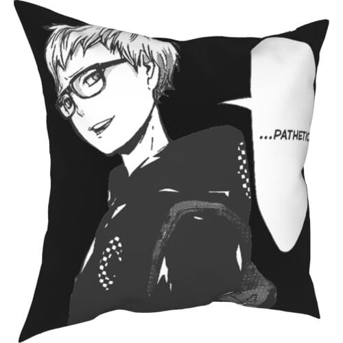 Haikyuu Tsukishima Kei Throw Pillow Cover Cushions for Sofa Vintage Cushion Covers