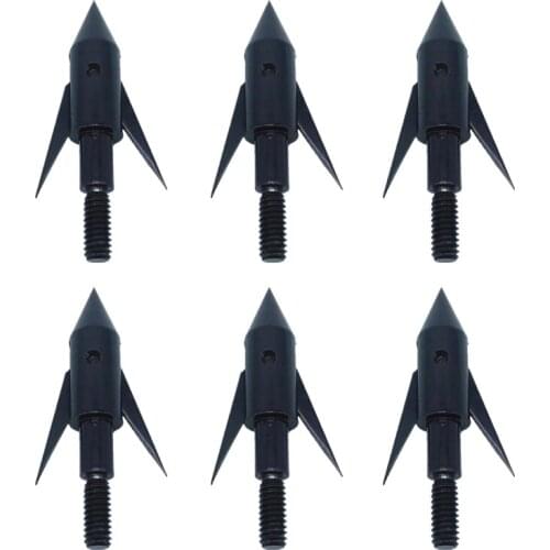 6PCS/lot New Arrivals Hunting Fish Points archery Broadheads 125grain Bow-fishing Arrow Head 2 folding Blade Free Shipping