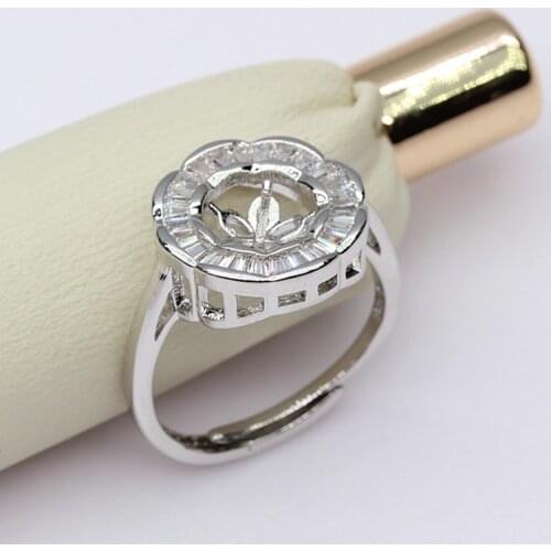 New Arrival Free Size Hot Ring Mountings Base Findings Component Jewelry Settings Parts for Pearls Crystal Agate Coral Beads