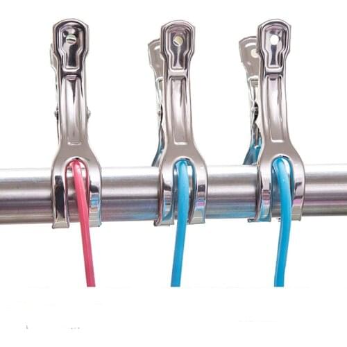 Multi-size Clothes Pins Metal Antiskid Stainless Steel Windproof Clothes Drying Hanger Clothespins Clothes Clips Clothes Pegs