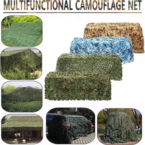 Military camouflage net 4mx2m / 5mx2m camping hiking awning hunting decoration net, suitable for garden decoration and sunshade