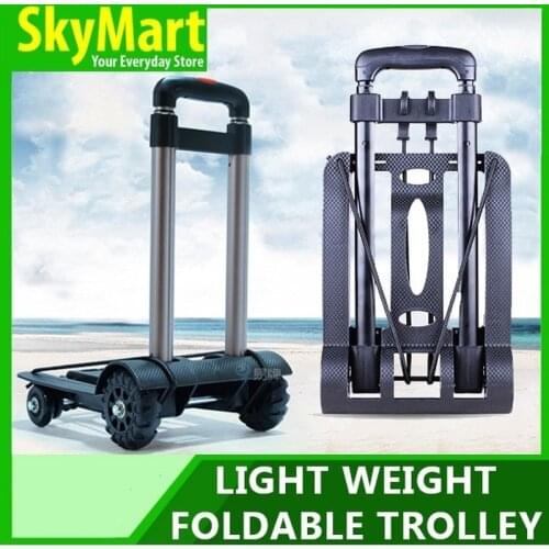 SUNSHINE Foldable Trolley Ultra Light Weight 1.3kg/Compact/Extendable/Portable