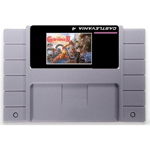 Super Castlevan 4 USA Version 16 bit Big 46 pins Gray Game Card For NTSC Game Player