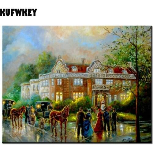 Street Diamond Painting landscapes Cross Stitch DIY diamond Embroidery rhinestones mosaic scenery puzzle 5d art home decor gift