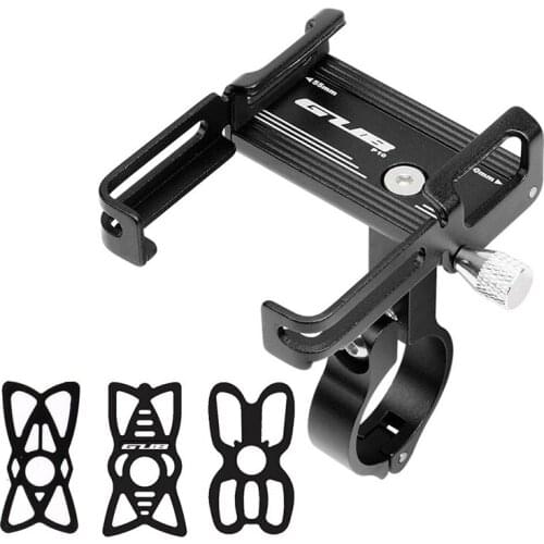 Aluminum Alloy Bike Mobile Holder Adjustable Bicycle Phone Holder For Samsung Iphone LC Non-slip MTB Stand Cycling Accessories