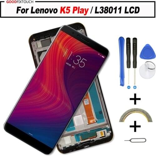 AAA quality 5.7" For Lenovo K5 Play LCD Display Touch Screen Digitizer for Lenovo K5Play L38011 screen Assembly