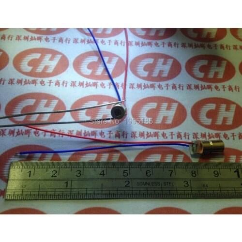1PCS 650nm 6mm DC 5V 5mW Mini Laser Dot-shaped Diode Module WL Red Copper Head Tube