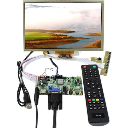 10.2inch 1024x600 Capacitive Touch Panel LCD Screen HSD100IFW1 CLAA102NA0ACW HD MI+VGA+AV+USB LCD Controller Board
