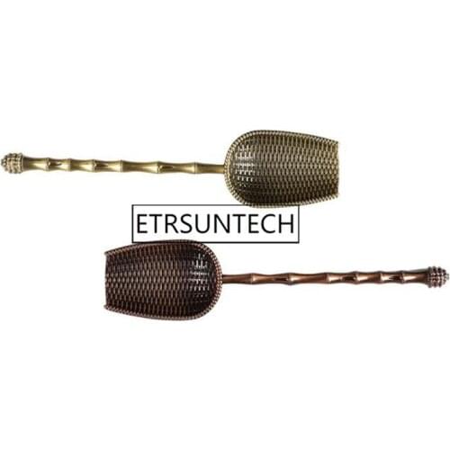 100pcs Mini Tea Spoons Vintage Sugar Salt Spoon Retro Exquisite Tea Scoop Chinese Kongfu Tea Accessories Tableware