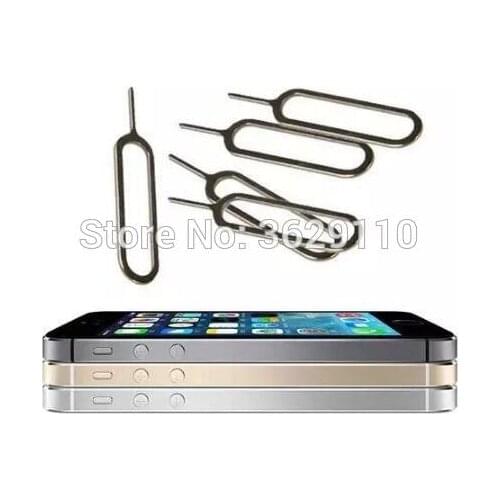 ** 1000pcs/lot ** Sim Card Ejector Tool Sim Card Tray Eject Pin Key Tool For iPhone 4 4s 5g 5c 5s 6 6s 7 plus for Mobile phones