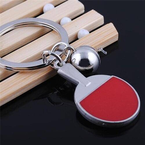 2020 New Sport Ping-Pong Table Tennis Ball Badminton Bowling Ball Keychain Key Chain Keyring Key Ring Souvenir