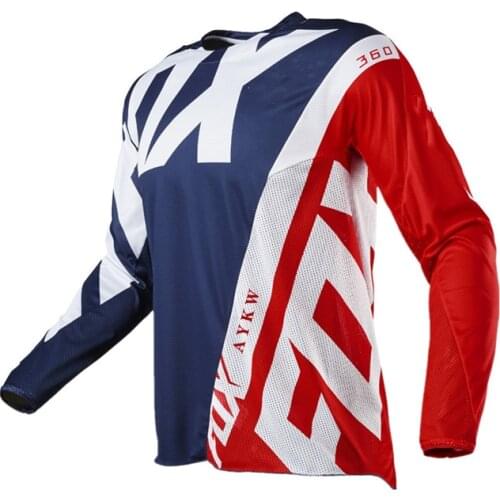 2021 Mens Downhill Jerseys AYKW Fox Mountain Bike MTB Shirts Offroad Motorcycle Jersey Motocross Sportwear Clothing Bike