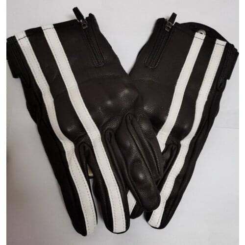 2021 New Fashion Knight Protection Retro Motorcycle Gloves Leather Motorbike Glove Anti-wrestling Touch screen Wear-resistant