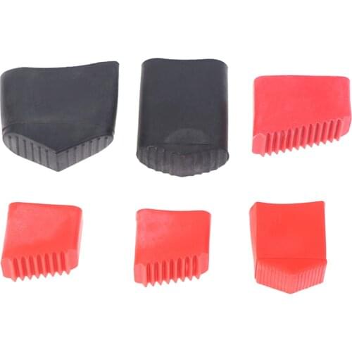 4pcs Non-slip Aluminum ladder leg caps Rubber Oval Horizontal Pipe Plugs Floor Protector Pads Table Foot Dust Cover Socks