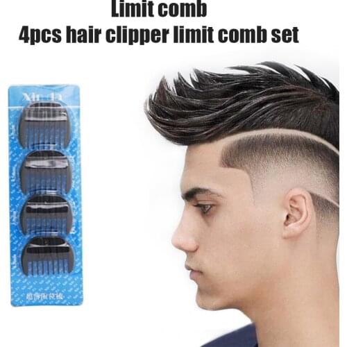4pcs Hair Clipper Limit Comb Barber Professional Universal Hair Clipper Limit Comb Replacement Cutting Guide Combs Salon Tools