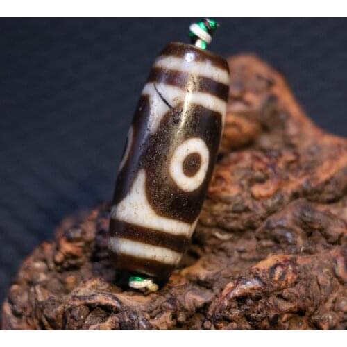AL Treasure Magic Power Tibetan old Agate Tiger Tooth 3 Eye dZi Bead Amulet Fit For Making Bracelet Talisman Timestown UPD22Asw