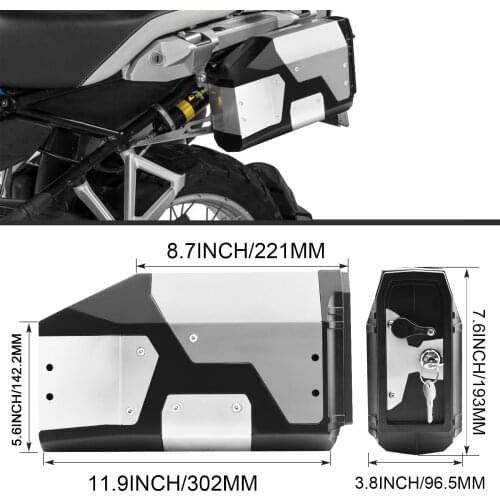 Big sale! Tool Box For BMW r1250gs r1200gs lc & adv Adventure 2002 2008 2018 for BMW r 1200 gs Left Side Bracket Aluminum box