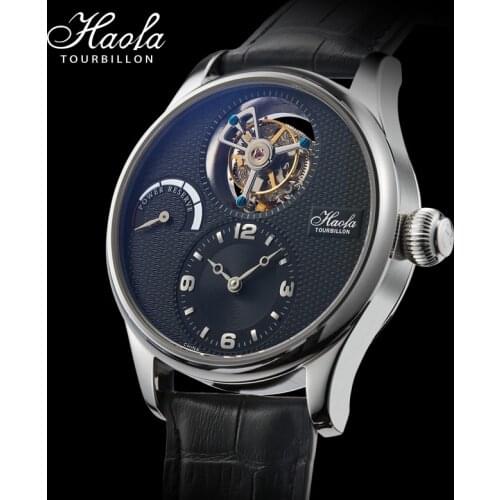 Luxury Skeleton Seagull Movement Tourbillon Watches Mens 2021 Sapphire Mechanical Power Reserve Watch Men 12‘clock Tourbillon