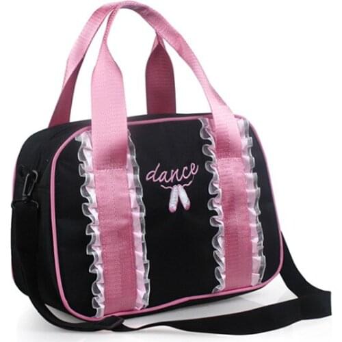New Children Girls Lace Children Ballet Dance Sling Bag Backpack Elastic Kids Handbag Executive Shoes Bag