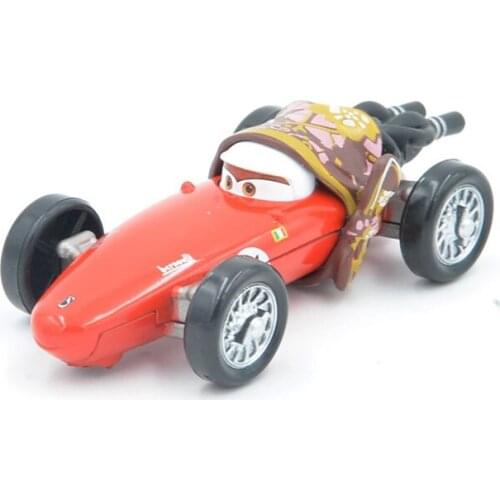 Disney Pixar Cars Lightning McQueen F1 Francesco Bernoulli MoM 1:55 Diecast Metal Alloy Model Cars Baby Gifts Toys For Childrens
